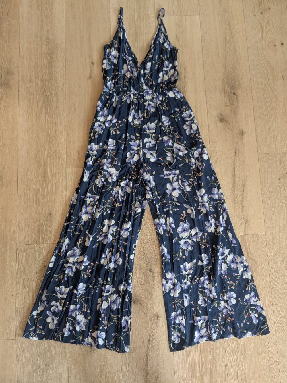 Band of Gypsies Wide Leg Floral Jumpsuit Medium